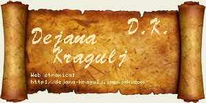Dejana Kragulj vizit kartica